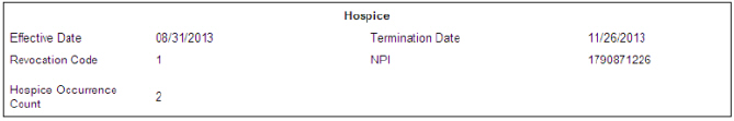   Registro de hospicio en SPOT