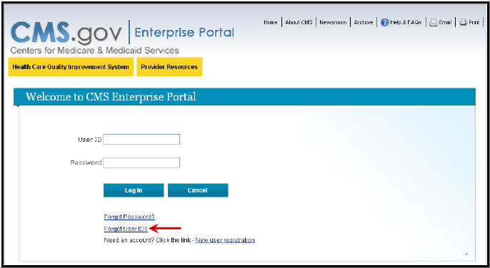 Forgot User ID
