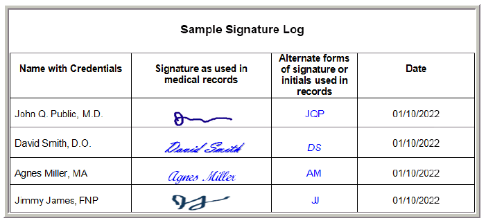 Ejemplo de diagrama de requisito de firma