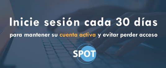 Mantenga acceso a SPOT
